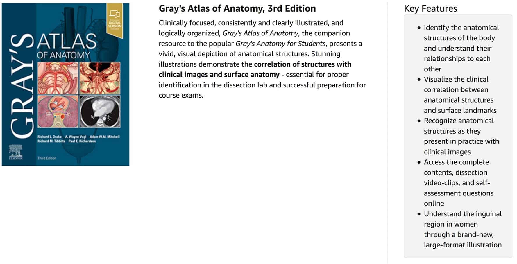 grays atlas of anatomy 3e