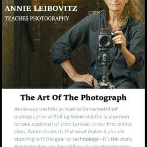 masterclass annie leibovitz teaches photography
