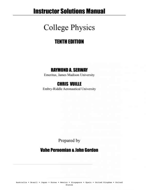 college physics 10th edition solutions