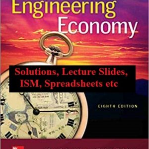 Engineering Economy 8e solutions manual