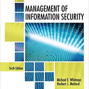 Management of Information Security 6e pdf