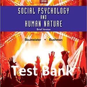 Social-Psychology-and-Human-Nature-4th-Edition-testbank