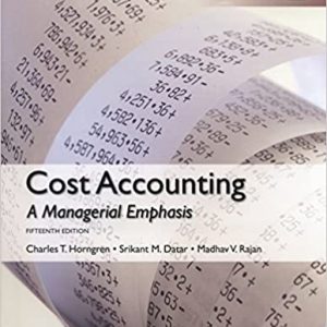 Cost Accounting (Global-15th Edition) - eBook