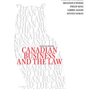 Canadian Business and the Law (7th Edition) - eBook