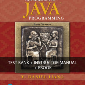 Introduction to Java Programming, Brief Version 11th Edition test bank