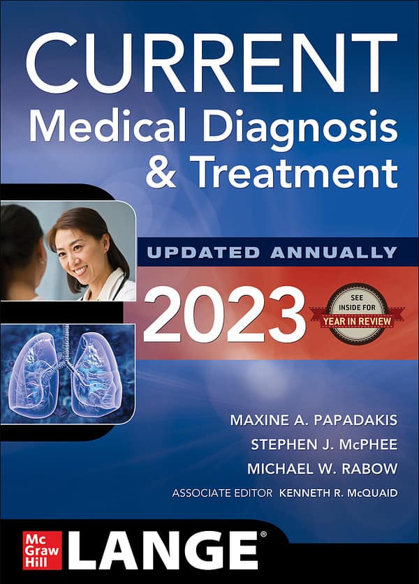 CURRENT Medical Diagnosis and Treatment 2023 (62nd Edition) - eBook