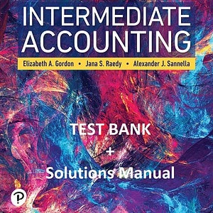 gordon Intermediate Accounting 3e testbank