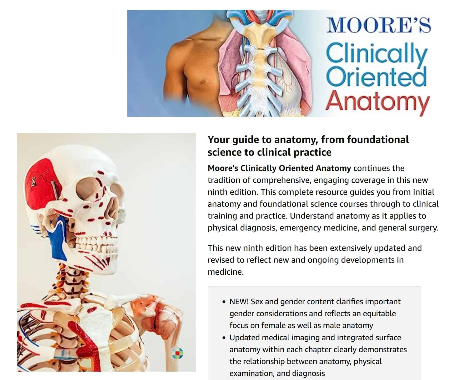 moores clinicaly oriented anatomy 9e
